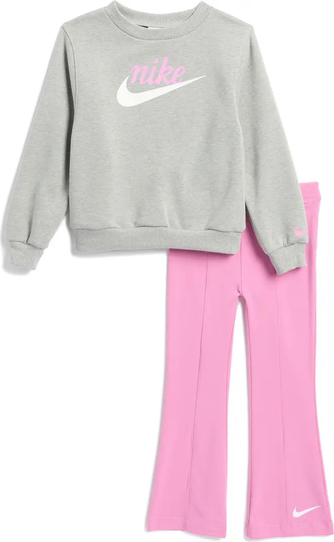 Nike Kids' New Impressions Crewneck Top & Flared Leggings Set | Nordstromrack | Nordstrom Rack