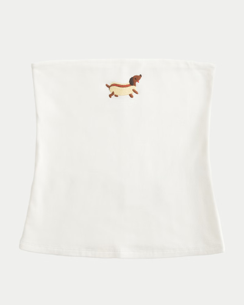 Women's Taylor Graphic Tube Top from Hollister | Hollister (US)
