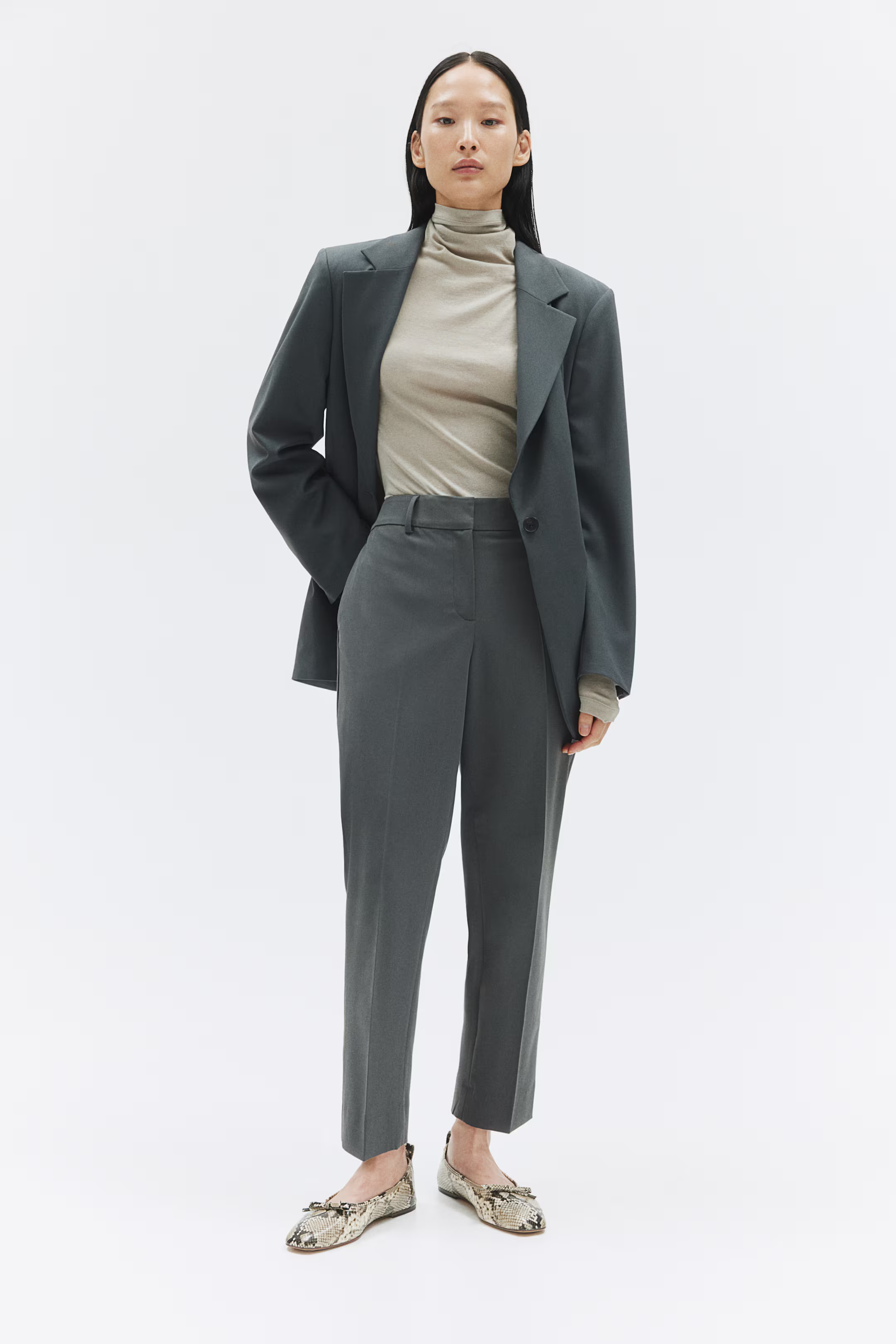 Slacks - Dark gray-green - Ladies | H&M US | H&M (US + CA)
