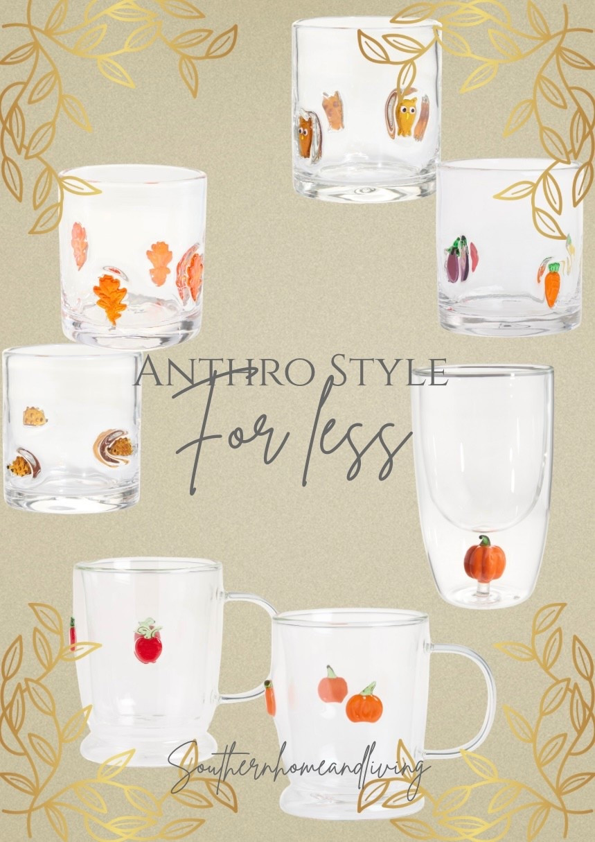The cutest new collection of glassware for fall!! Anthro style for waaaayyy less!! 

#LTKHome #LTKautumn #LTKSeasonal