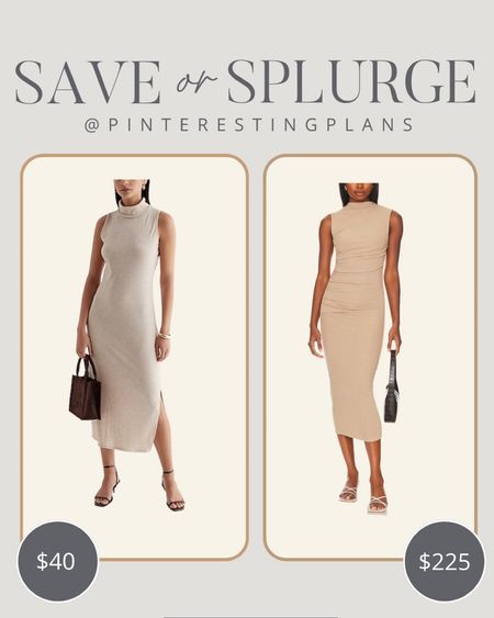 Save or splurge neutral dress 
Event dress 
Wedding guest dress 

#LTKfindsunder50 #LTKSeasonal #LTKwedding