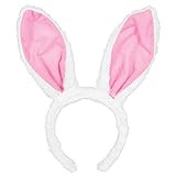 Amscan Egg-stra Special Fluffy Pink Easter Bunny Ears Headband | Party Costume, 11" x 5 | Amazon (US)