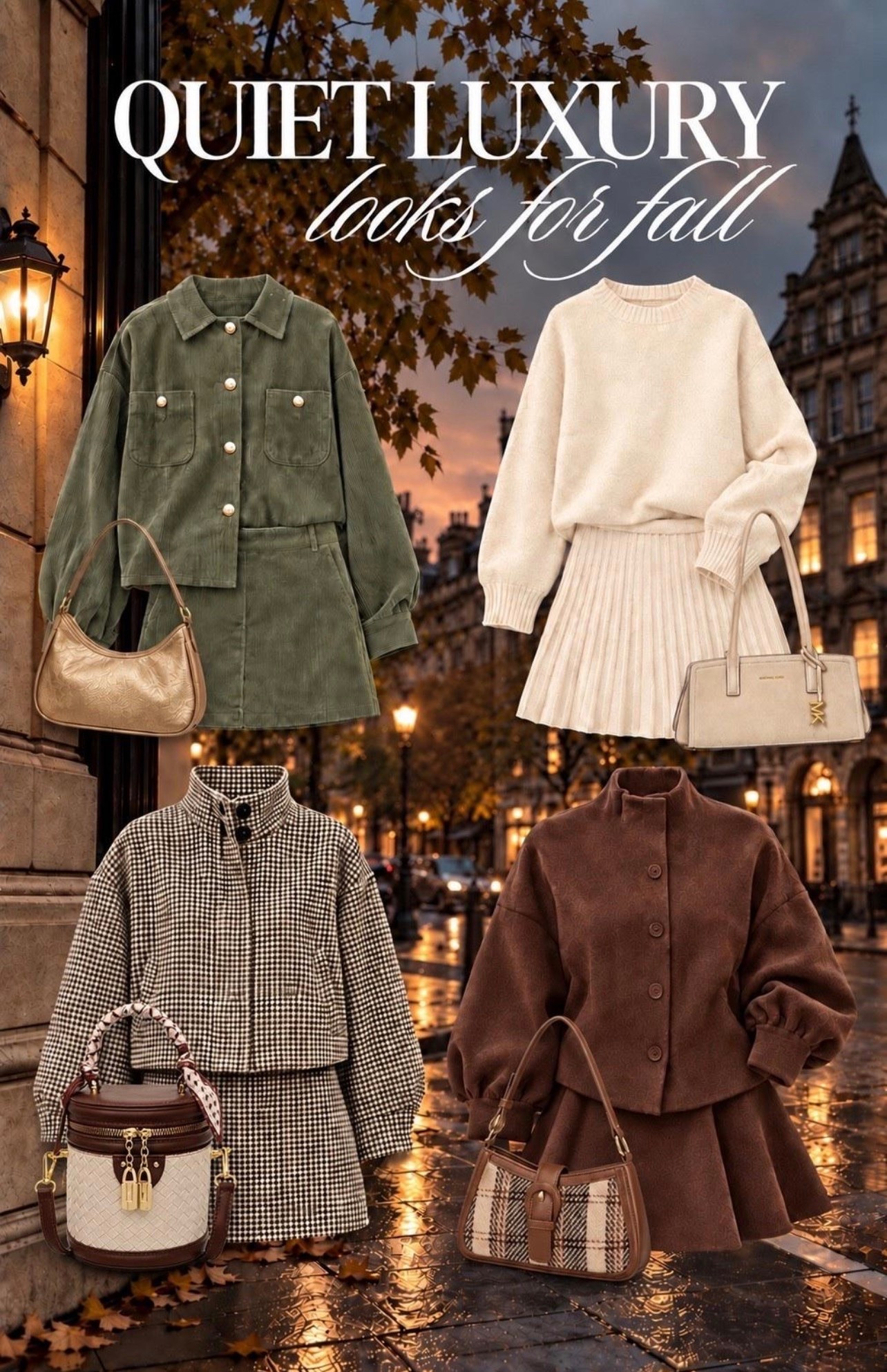 Quiet luxury 
Brown aesthetics 
Fall fashion 
#amazonfashion #amazonfallfashion