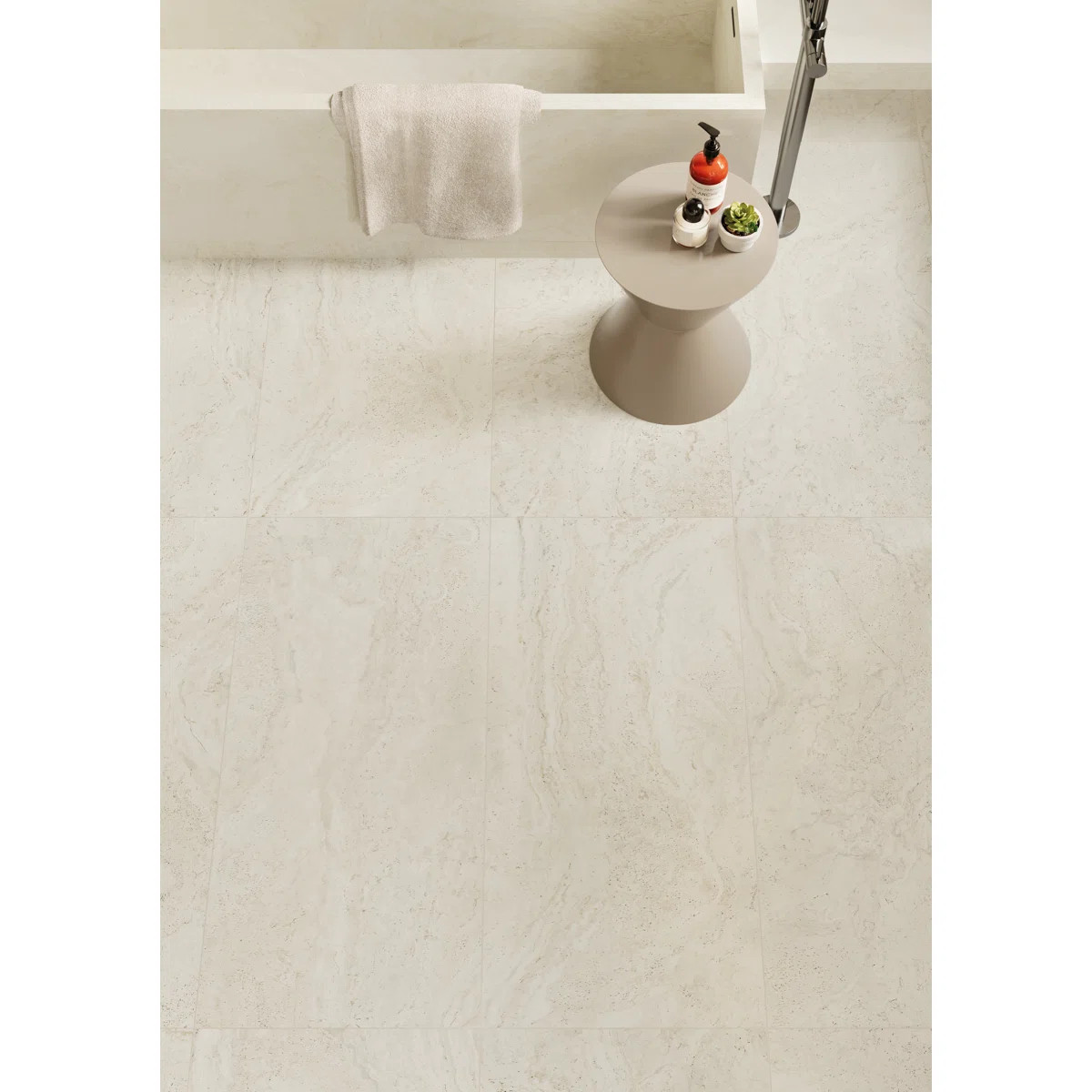 Modern Travertine 24" x 48" Large Format Porcelain Tile – Stone Look Wall & Floor | Wayfair North America