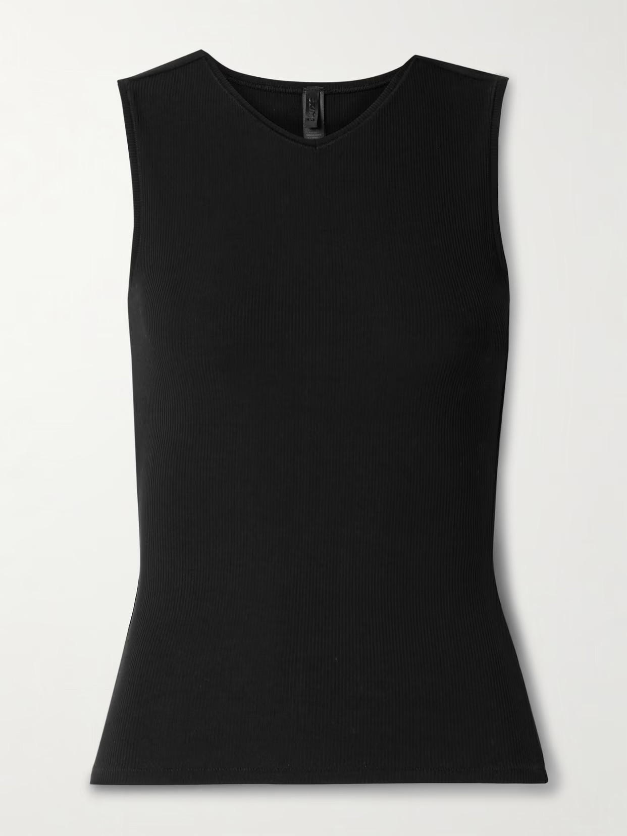 SKIMS - Soft Lounge V-neck Tank - Onyx | NET-A-PORTER (US)