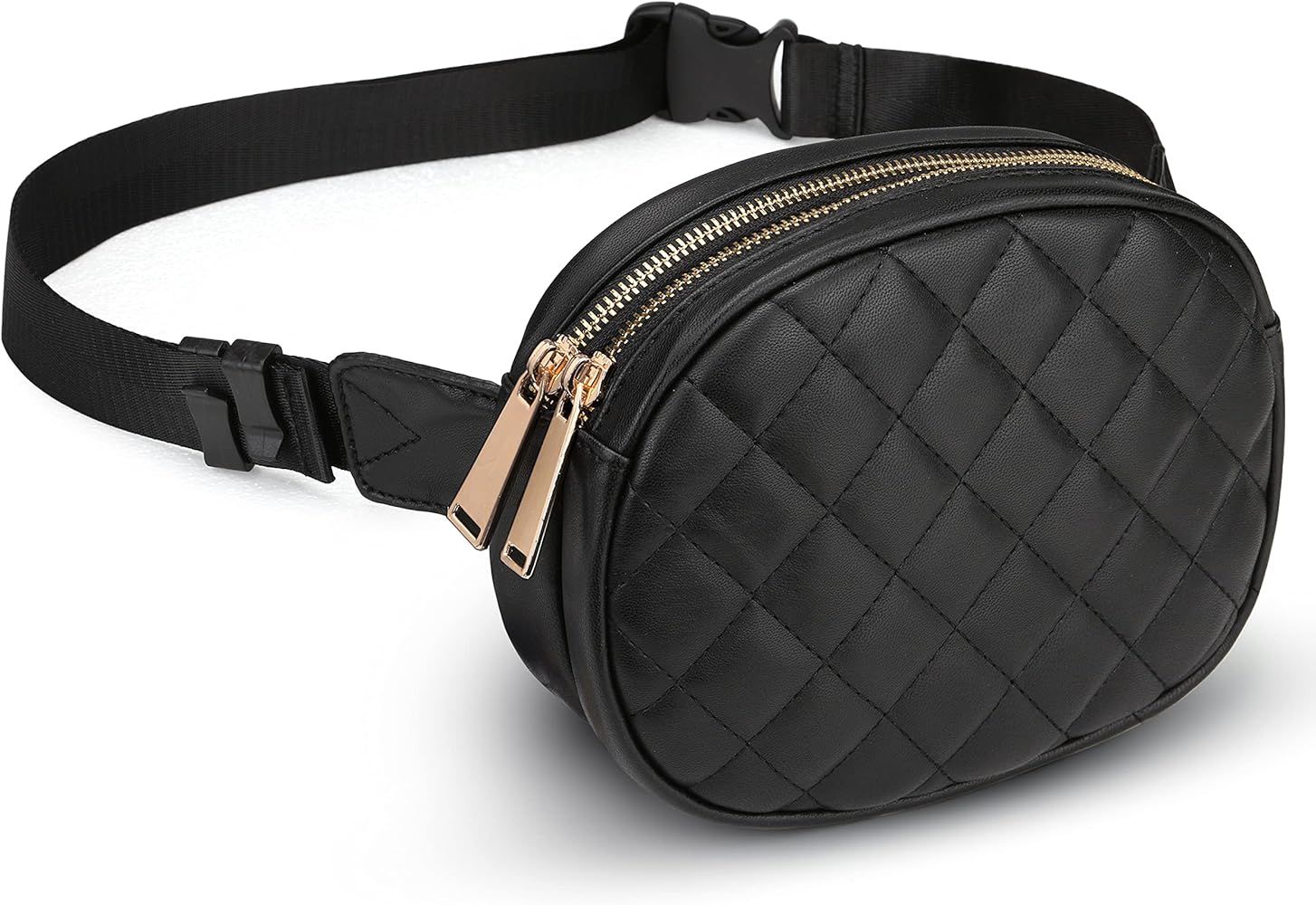Uromee Fanny Packs for Women Nylon Fashion Slim Belt Bag Waist Bag Lightweight Travel Running Hiking | Amazon (US)