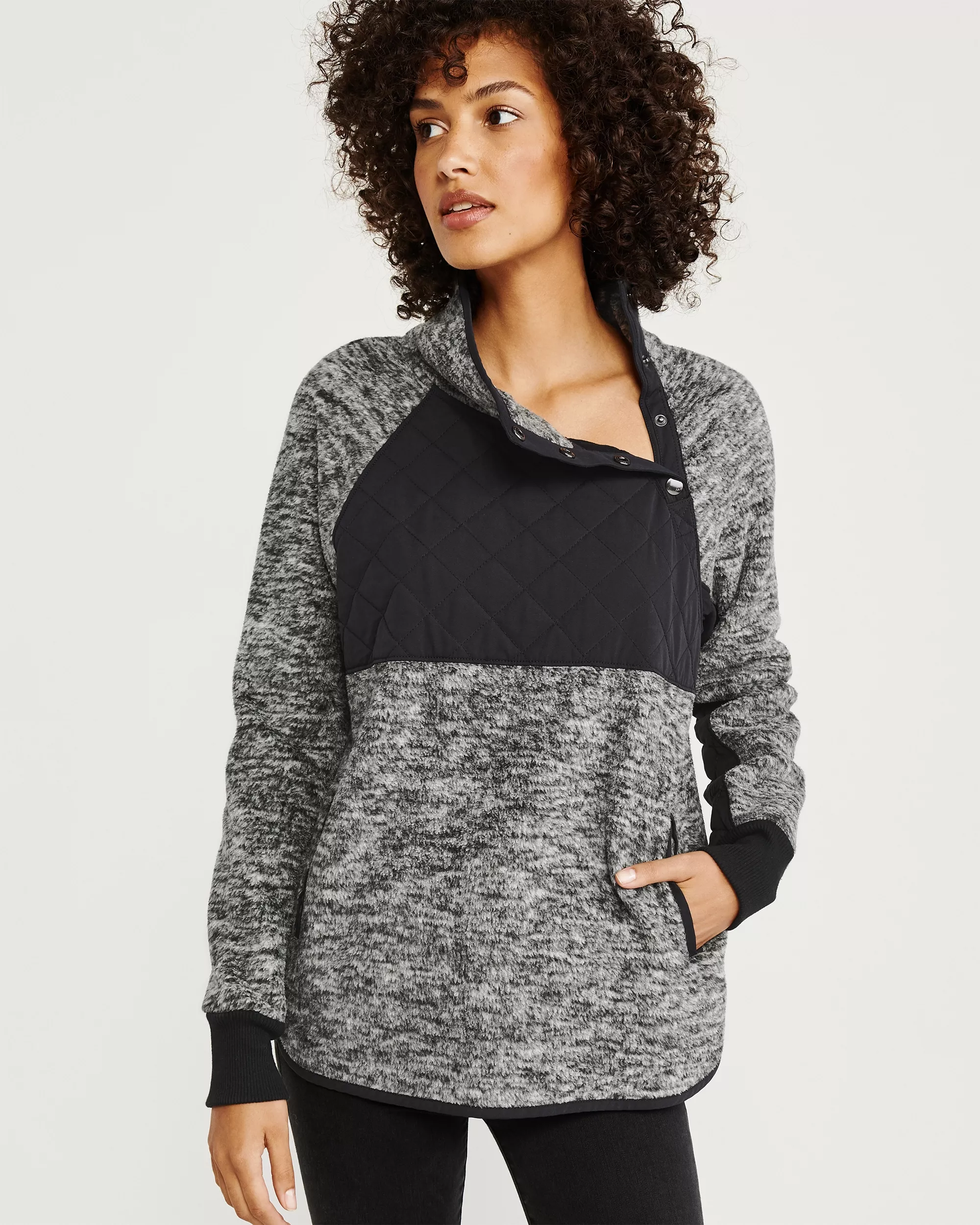 Women s Asymmetrical Snap Up Fleece curated on LTK