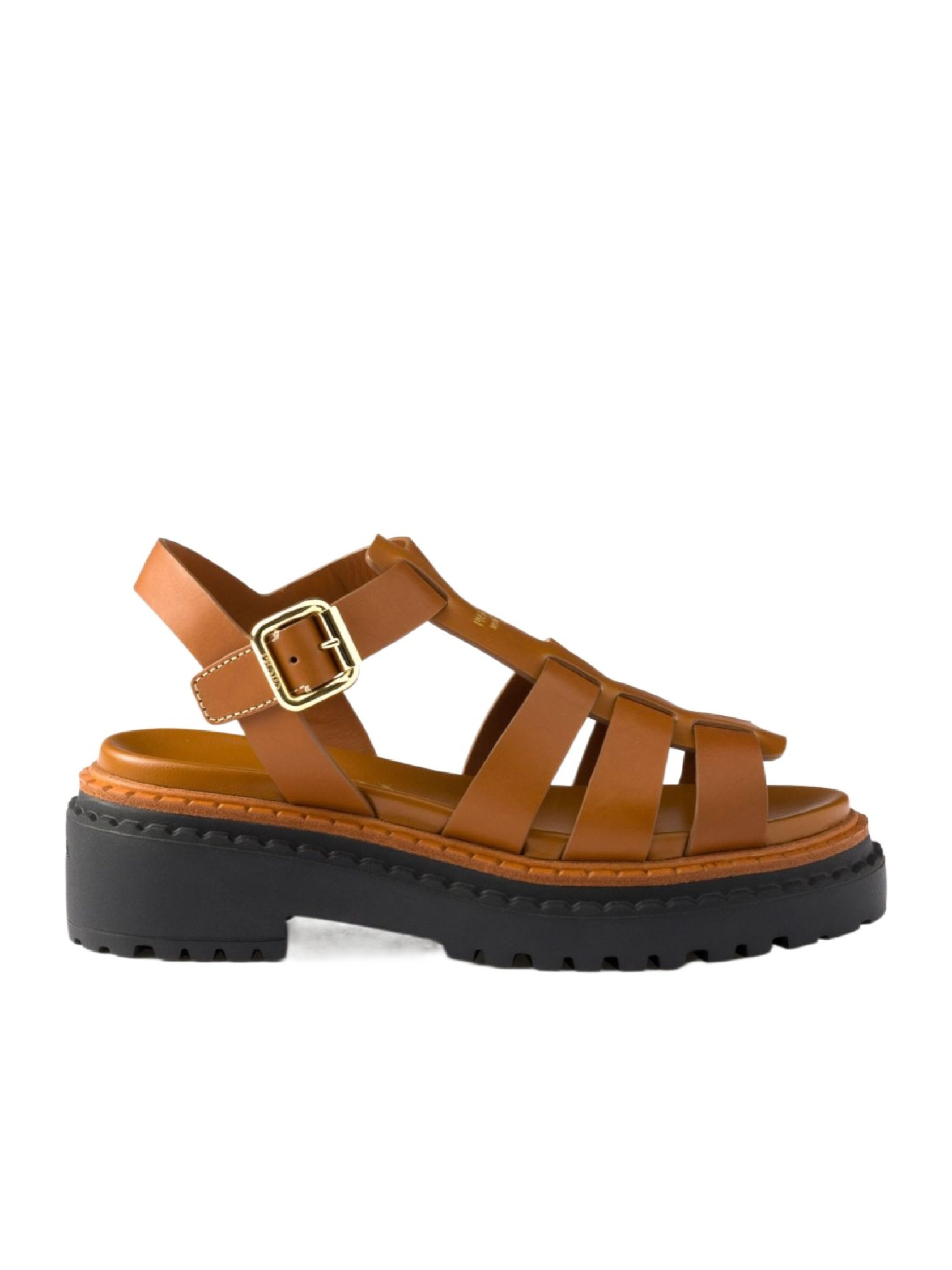 Prada Buckle-Fastened Cage Sandals | Senser US