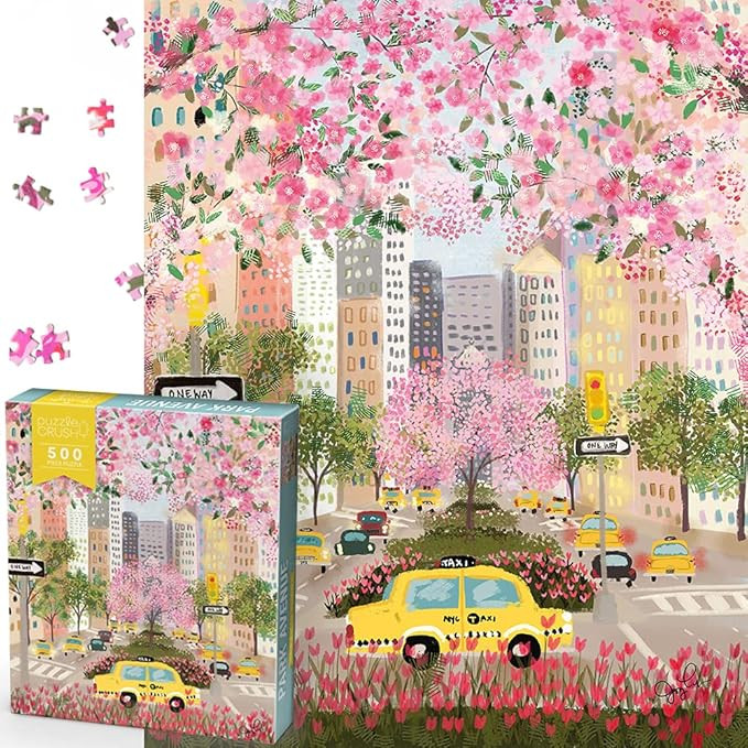 500 Piece Puzzles for Adults - Jigsaw Puzzles 500 Pieces - 500 Piece Puzzle - Park Avenue by Joy ... | Amazon (US)