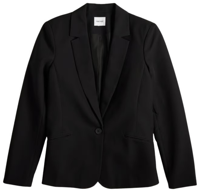 Women's Nine West Classic Single Button Blazer | Kohl's