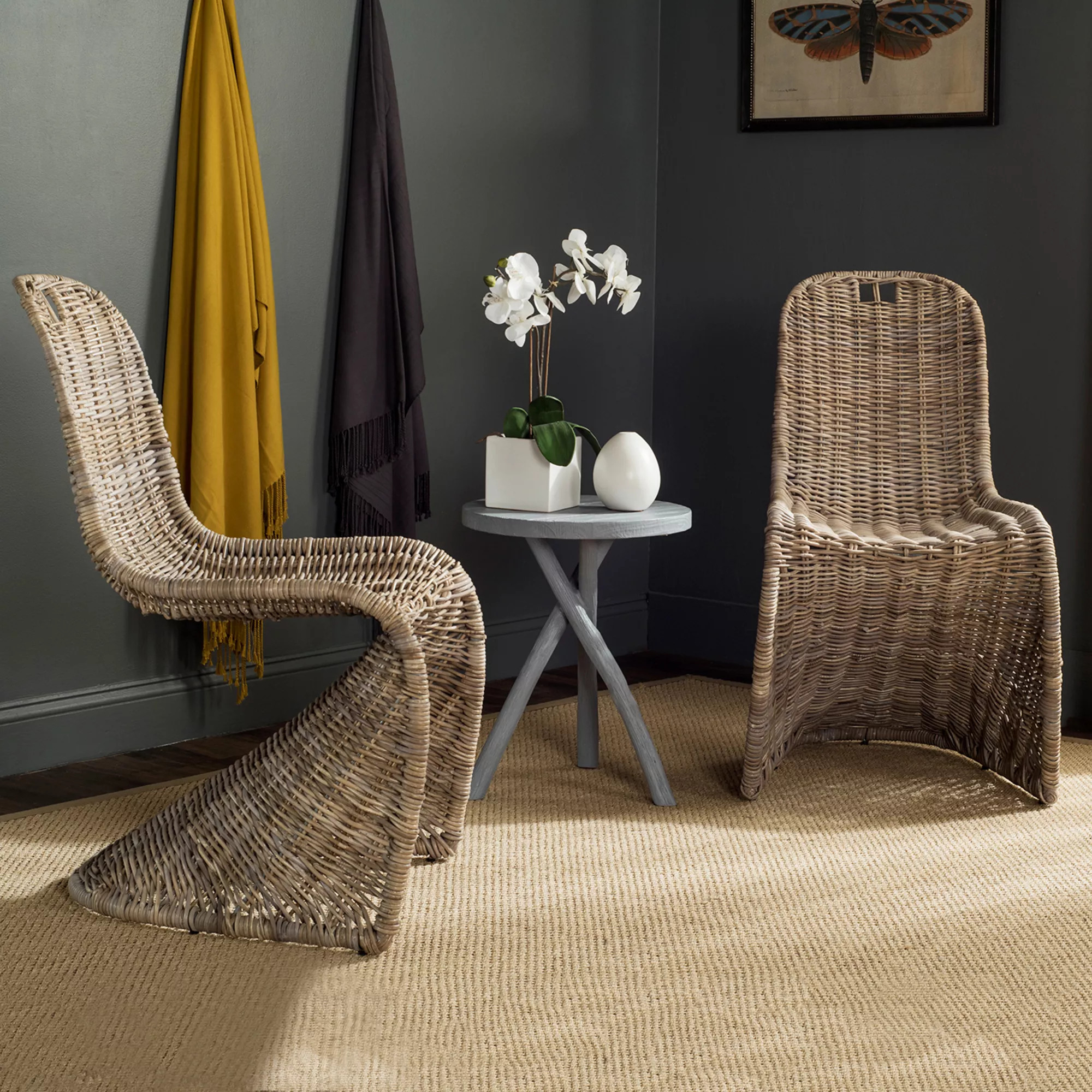 Safavieh Cilombo Wicker Dining Chair 2-piece Set | Kohl's