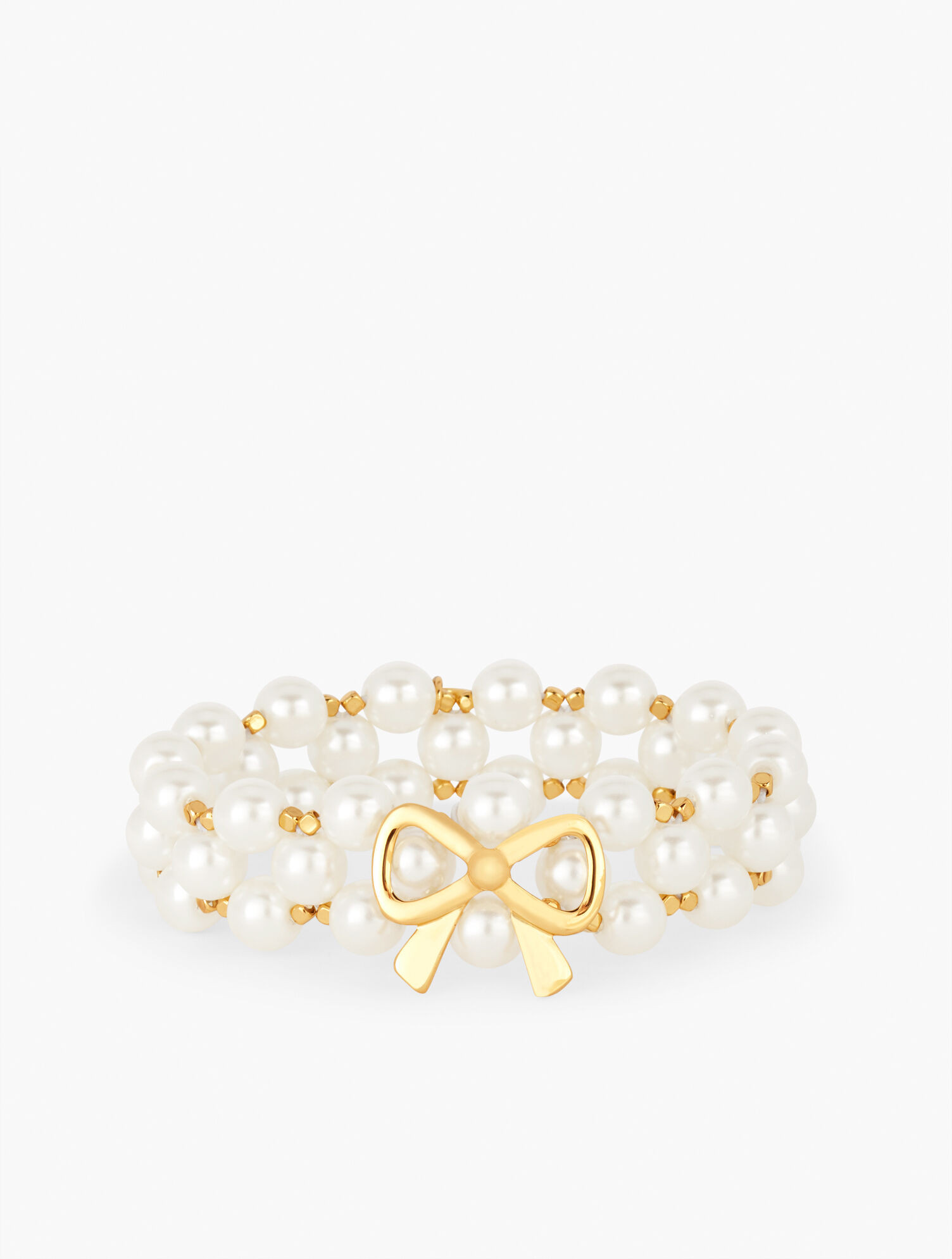 Pearly Bow Stretch Bracelet | Talbots