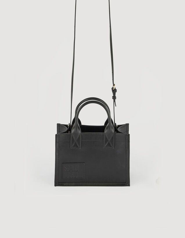 Small Kasbah tote in smooth leather | Sandro-Paris US