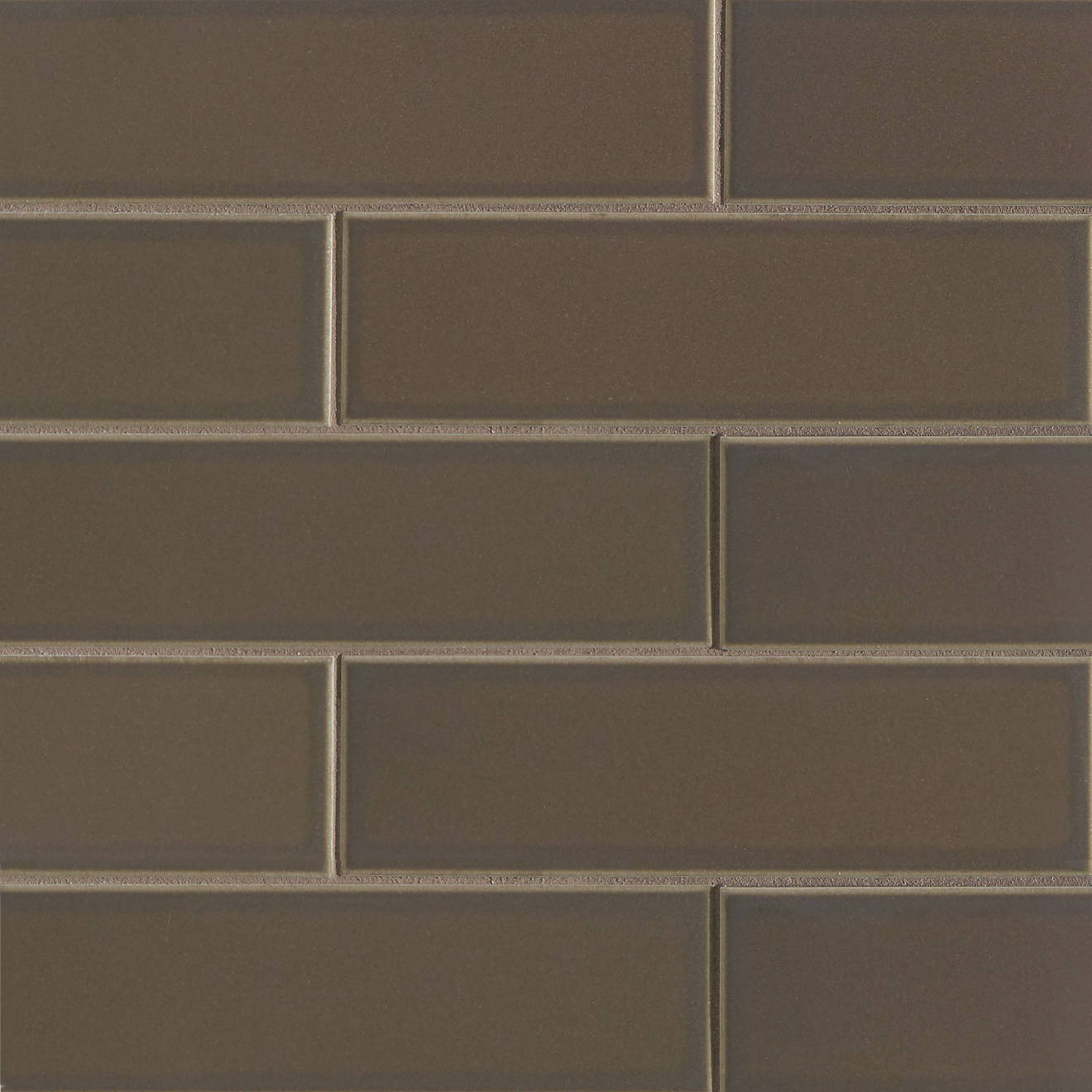 Zenia 2.5" x 9" Matte Porcelain Floor & Wall Tile in Umbra | Bedrosians Tile and Stone