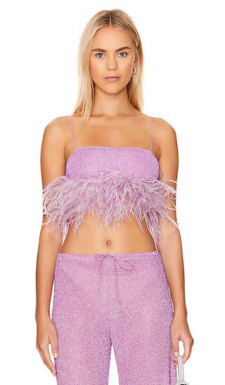 Lumiere Plumage Top in Glicine | Revolve Clothing (Global)