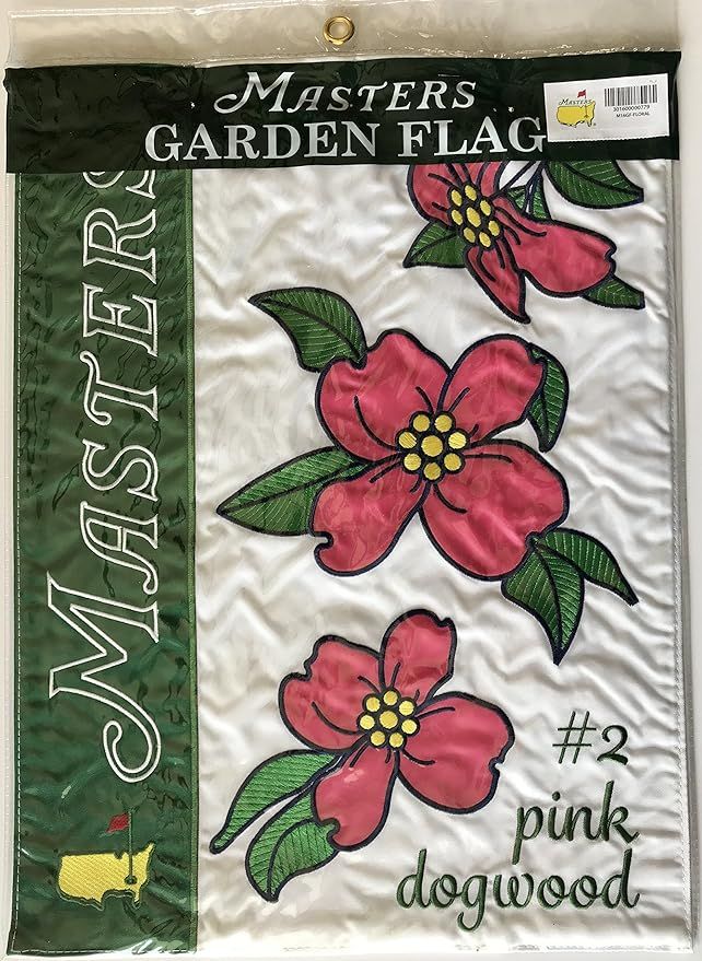 2019 Masters garden flag floral augusta national pink dogwood flowers pga | Amazon (US)