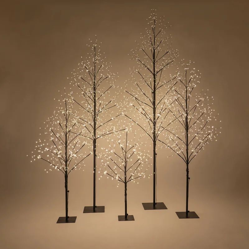 Black Fairy Light Tree LED Lighted Trees & Branches | Wayfair North America