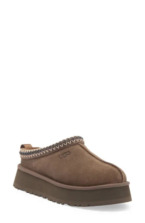 UGG(r) Tazz Platform Slipper in Hickory at Nordstrom, Size 8 | Nordstrom