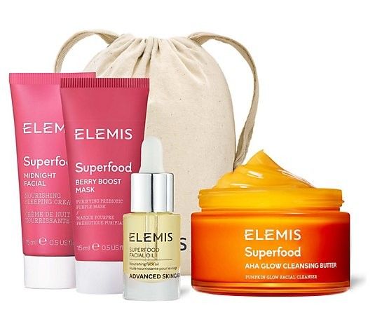 ELEMIS Superfood AHA Glow Cleansing Butter & Try Me Set - Mothers Day Gift | QVC