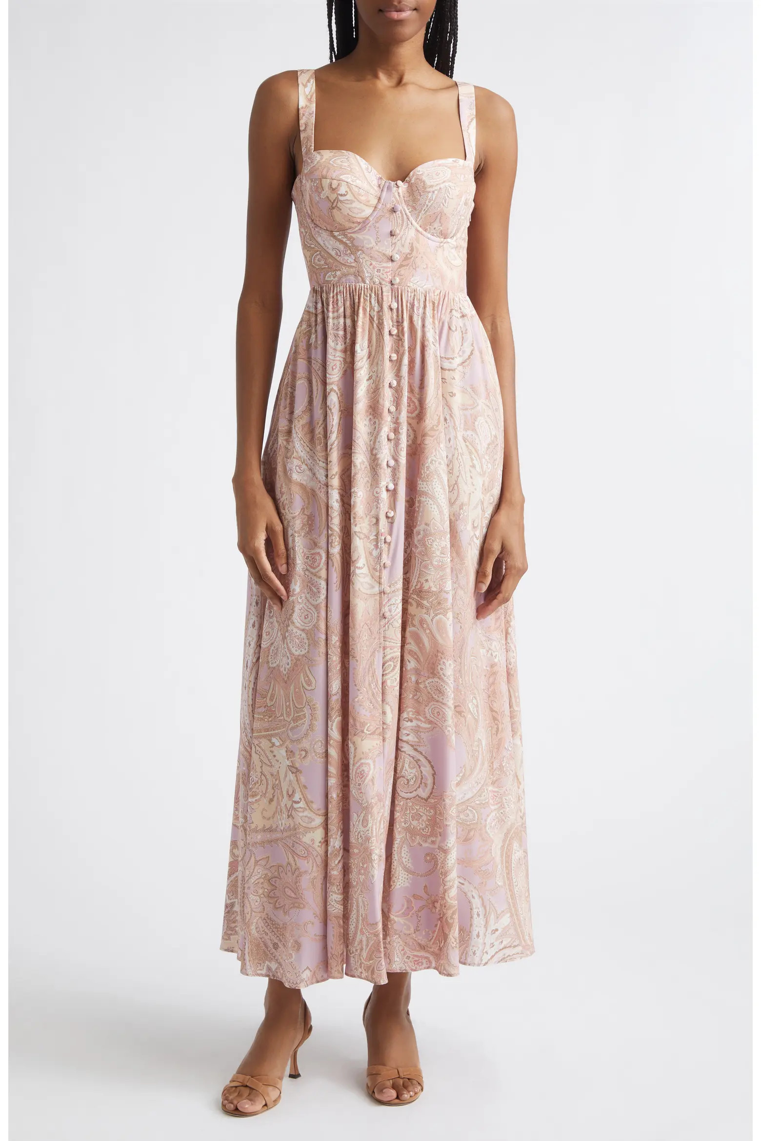 Rosette Paisley Print Maxi Dress (Women) | Nordstrom | Nordstrom