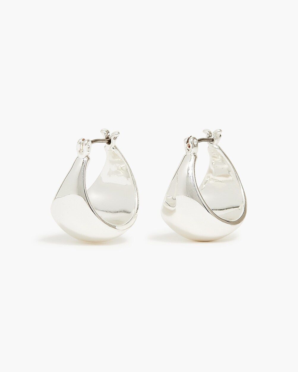 Silver triangle hoop earrings | J.Crew Factory