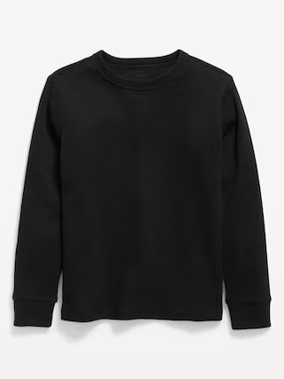 Long-Sleeve Waffle-Knit T-Shirt for Boys | Old Navy (US)