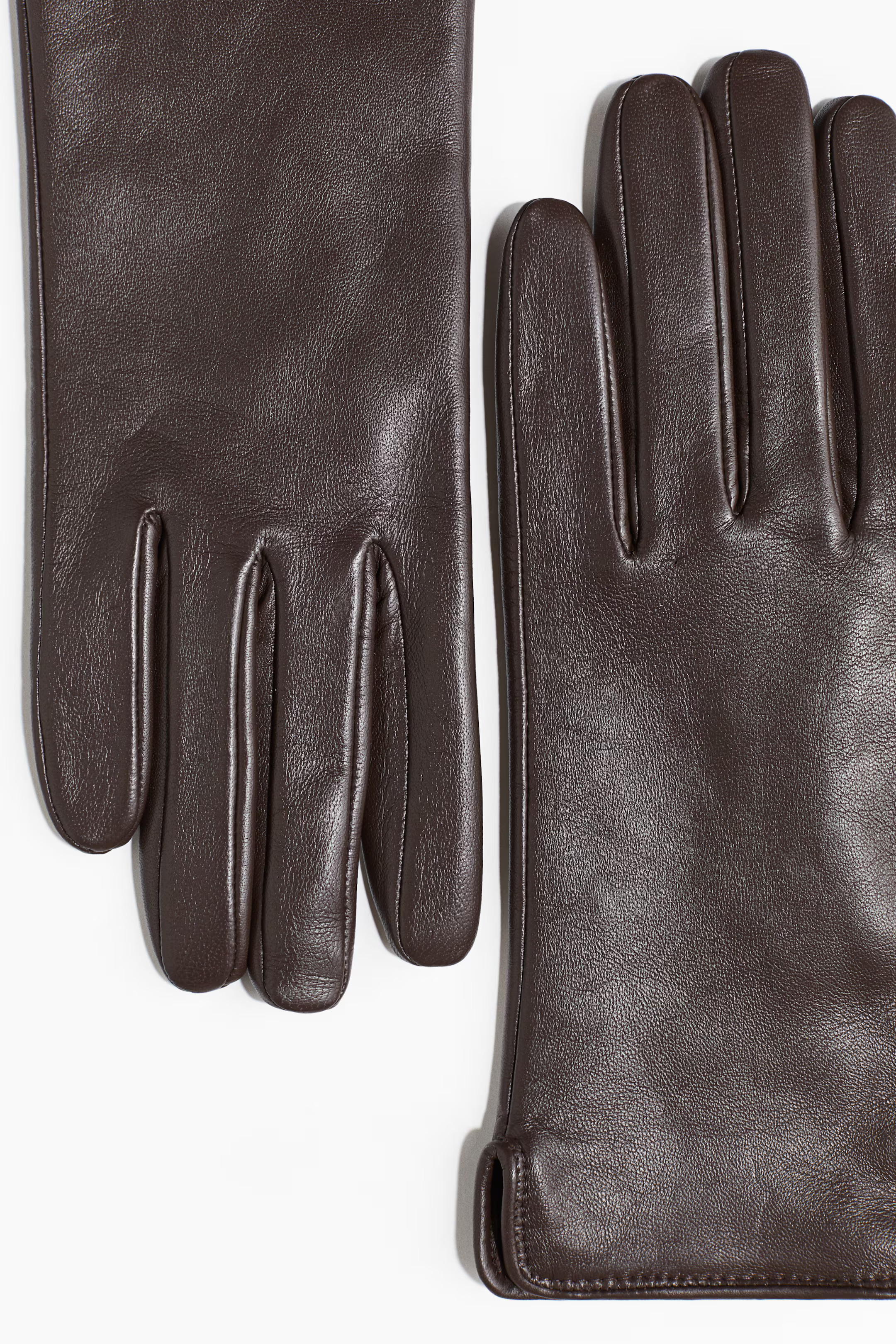 Leather gloves - Dark brown - Ladies | H&M GB | H&M (UK, MY, IN, SG, PH, TW, HK)