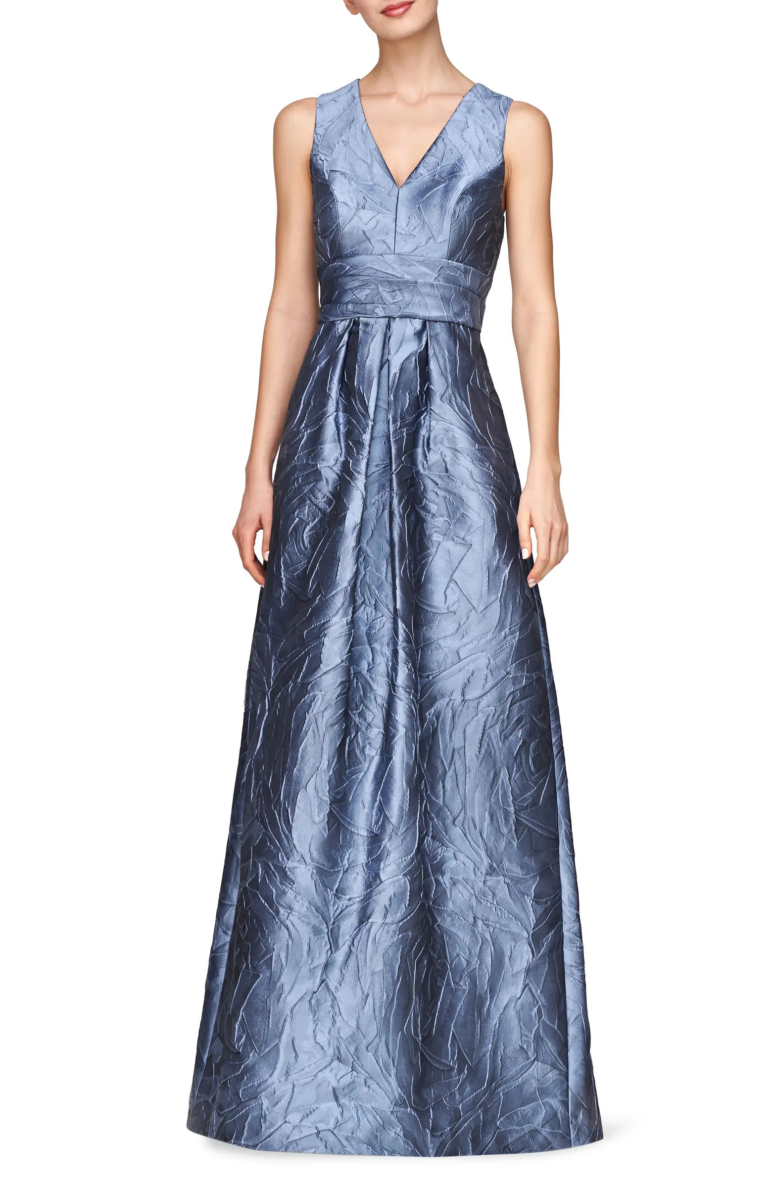 Mariah Crinkle Pleated Gown | Nordstrom