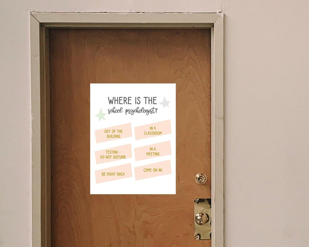 Where is the Psychologist Print  School Psychologist Office - Etsy | Etsy (US)