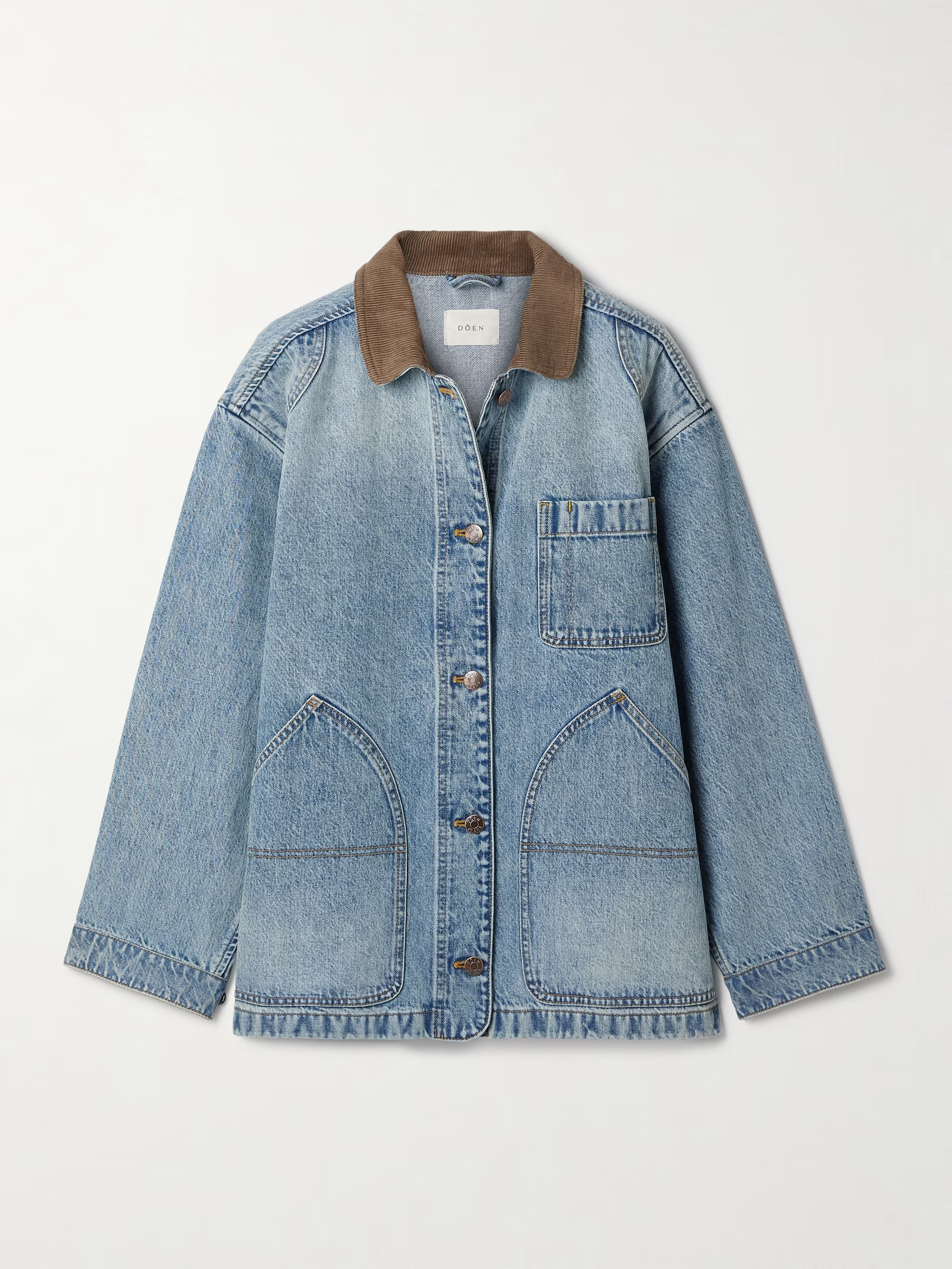 Pascual corduroy-trimmed denim jacket | NET-A-PORTER (US)