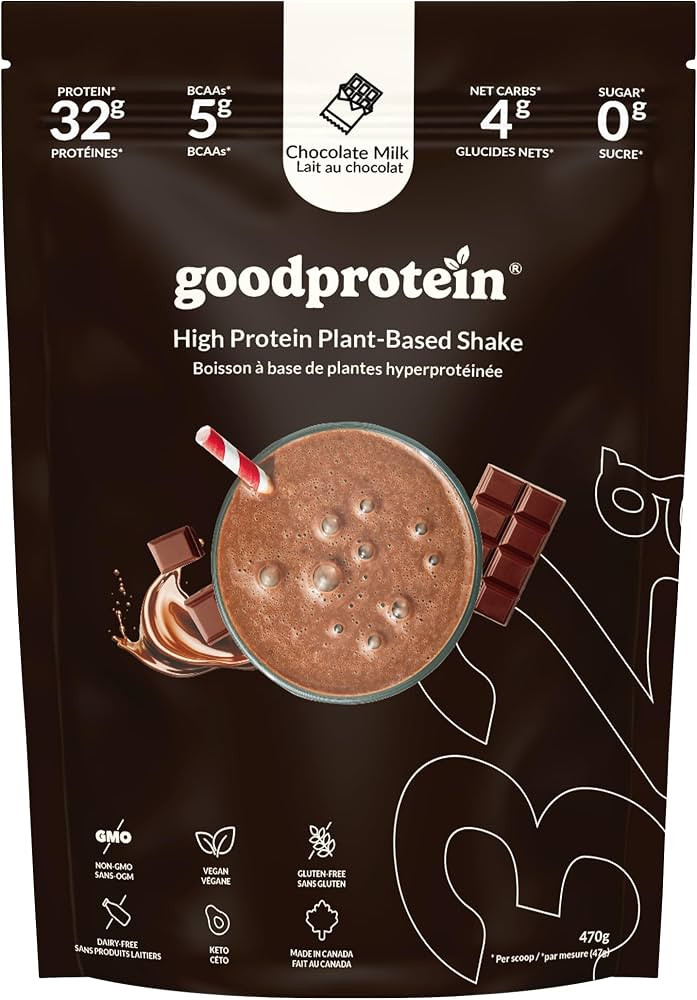 Good Protein \u2013 32g Protein, Vegan\u202fHigh Protein Powder, 100% Natural, Non-GMO, Dairy-fre... | Amazon (CA)