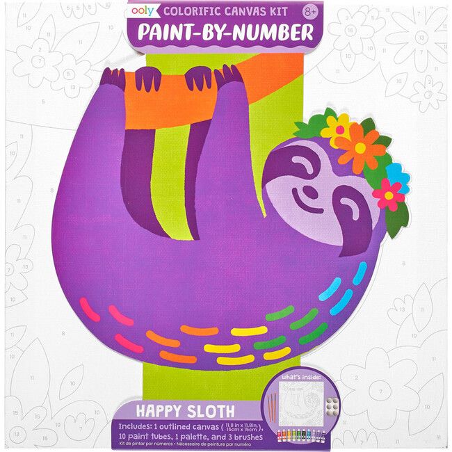 Paint by Number, Happy Sloth | Maisonette