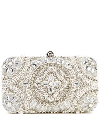Pearl Encrusted Beaded Clutch | Dillard's