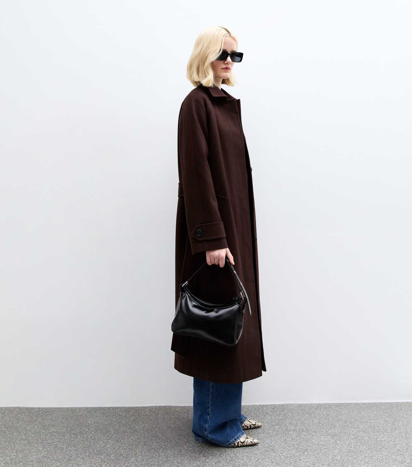 Brown Longline Belted Trench Coat
						
						Add to Saved Items
						Remove from Saved Items | New Look (UK)