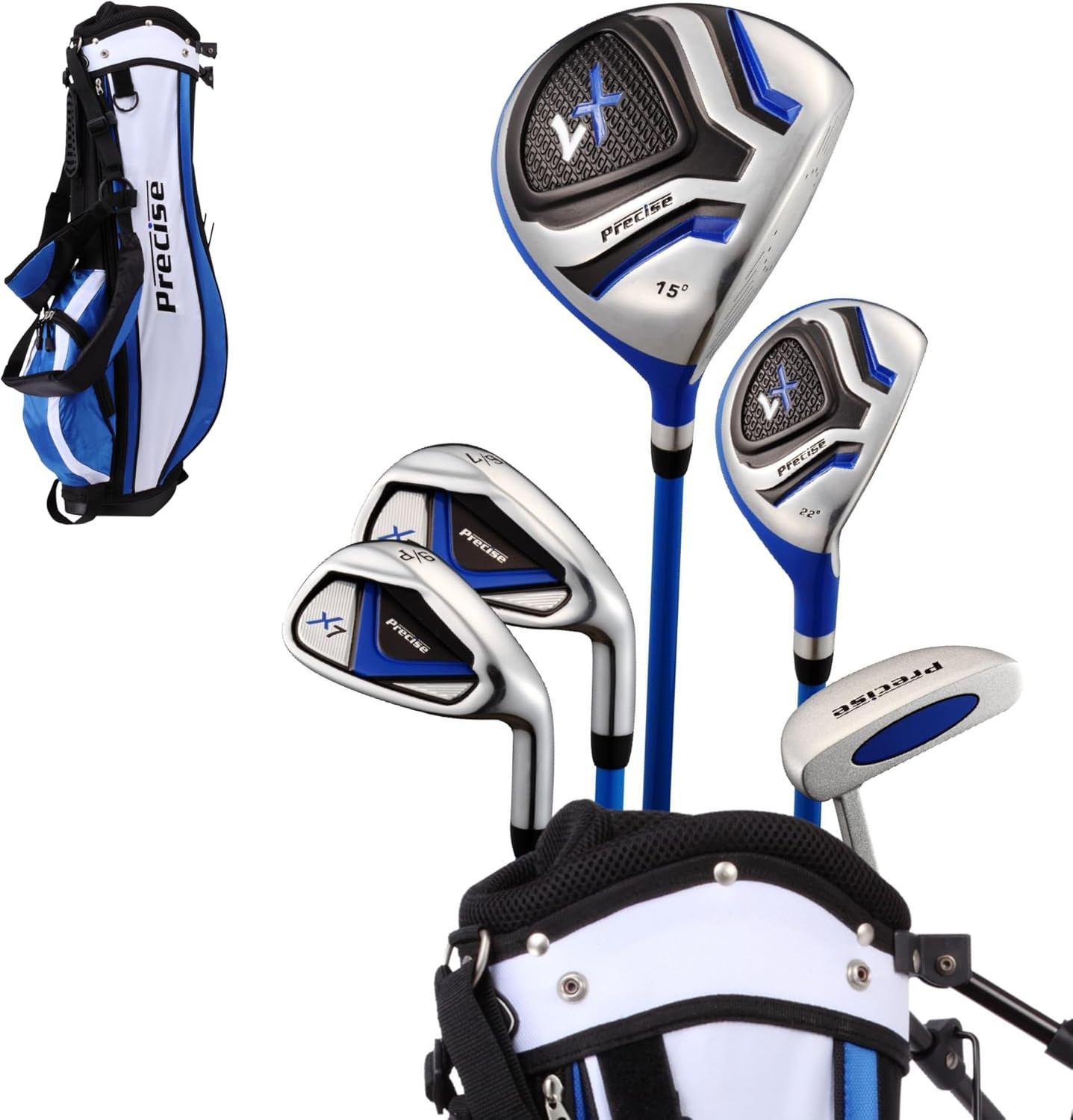 Precise X7 Kids Golf Clubs Set – Boys’ & Girls’ Junior Golf Set with Lightweight Graphite S... | Amazon (US)