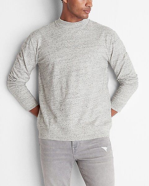 Long Sleeve Mock Neck T-shirt | Express