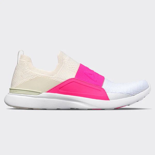 Women's TechLoom Bliss Pristine / Fusion Pink / White | APL - Athletic Propulsion Labs