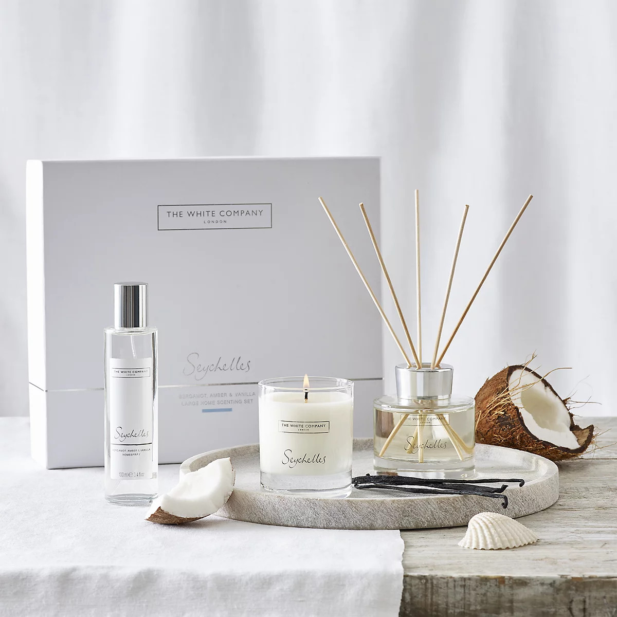 Seychelles Home Scenting Gift Set | The White Company UK & ROW