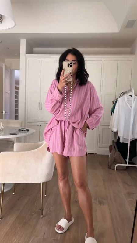 I'm just shy of 5-7" wearing the size XI top for more of an oversized fit and size small shorts from target! Love this set for spring #StylinByAylin #Aylin...

#LTKbeauty #LTKstyletip #LTKVideo