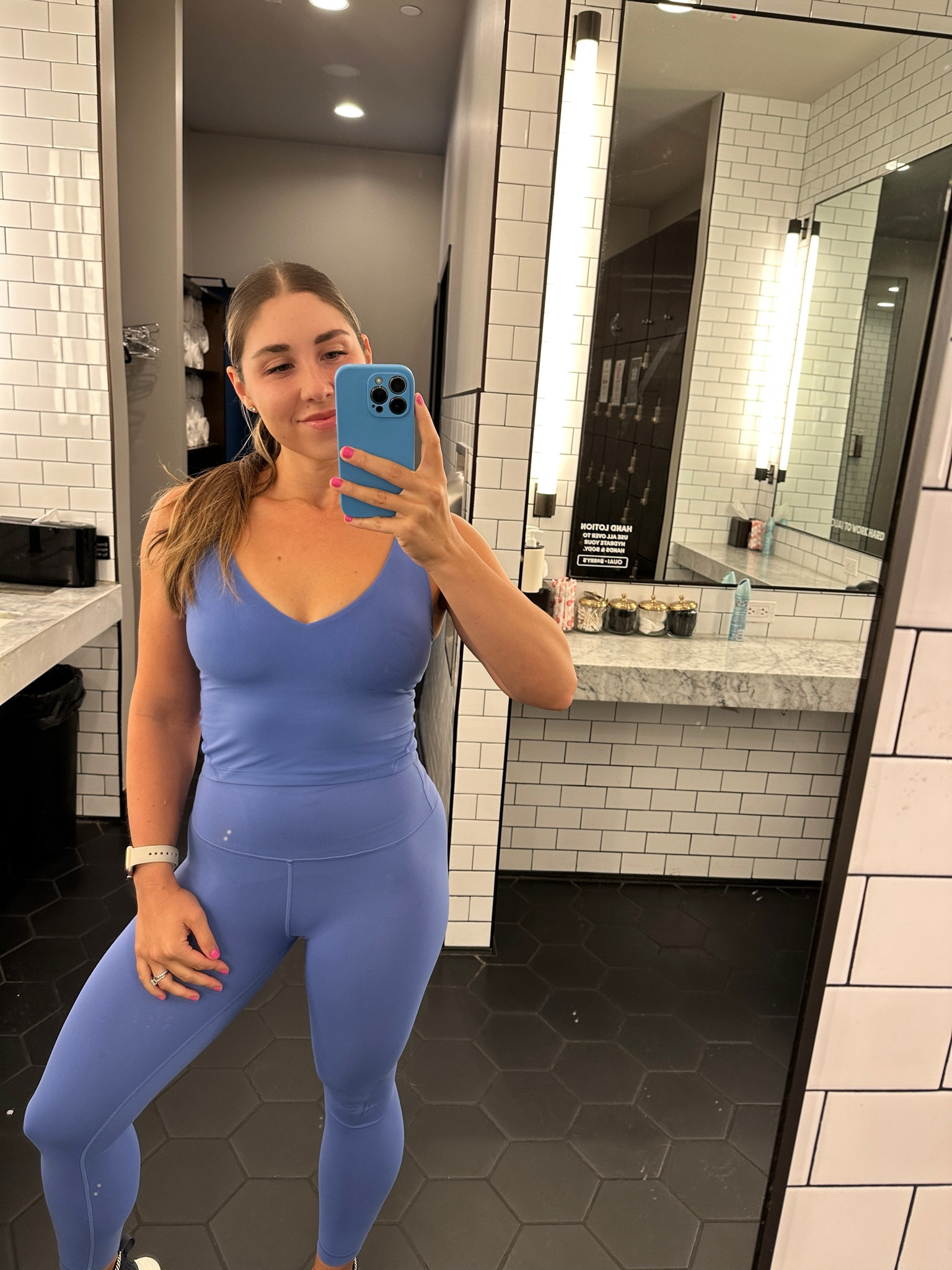I own this Lululemon set in too many colors to count! As someone who does a little bit of everything — weightlifting, running, and Pilates I can always count on this set to stay put no matter what the activity is 🦋

I wear a size 6 in pants and 8 in top ( I recommend sizing up). 

#LTKActive #LTKFitness