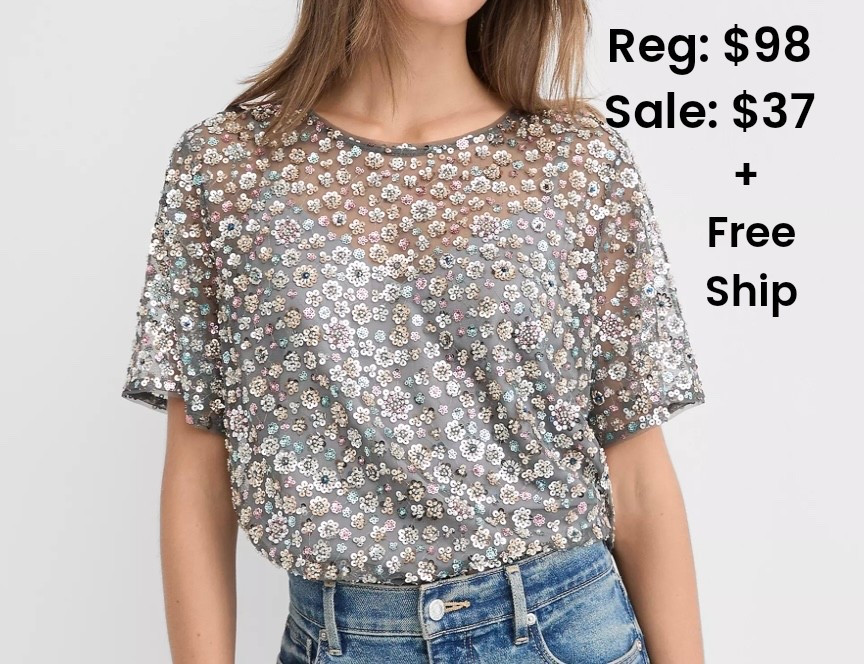 I purchased this fun and festive sequin flower shirt. There is also a matching mini skirt to pair with it. Perfect for Holiday festivities or anytime throughout the year for date night or a girls night out. 

#LTKOver40 #LTKFindsUnder50 #LTKSaleAlert