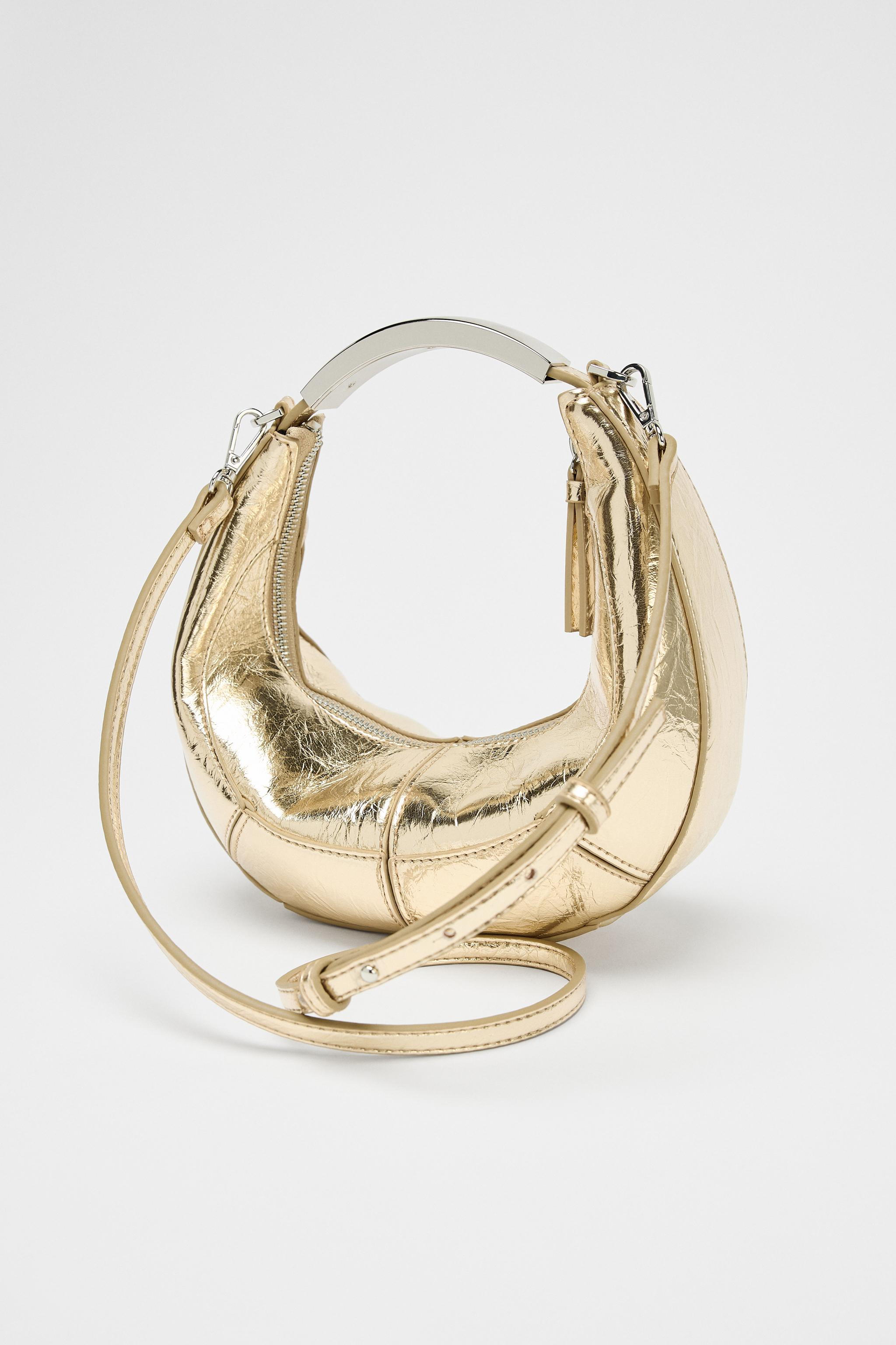 OVAL BAG WITH METAL HANDLE | Zara US