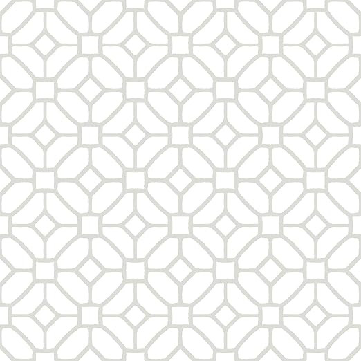 FloorPops FP2946 Lattice Peel Stick Floor Tiles, White & Off-White | Amazon (US)