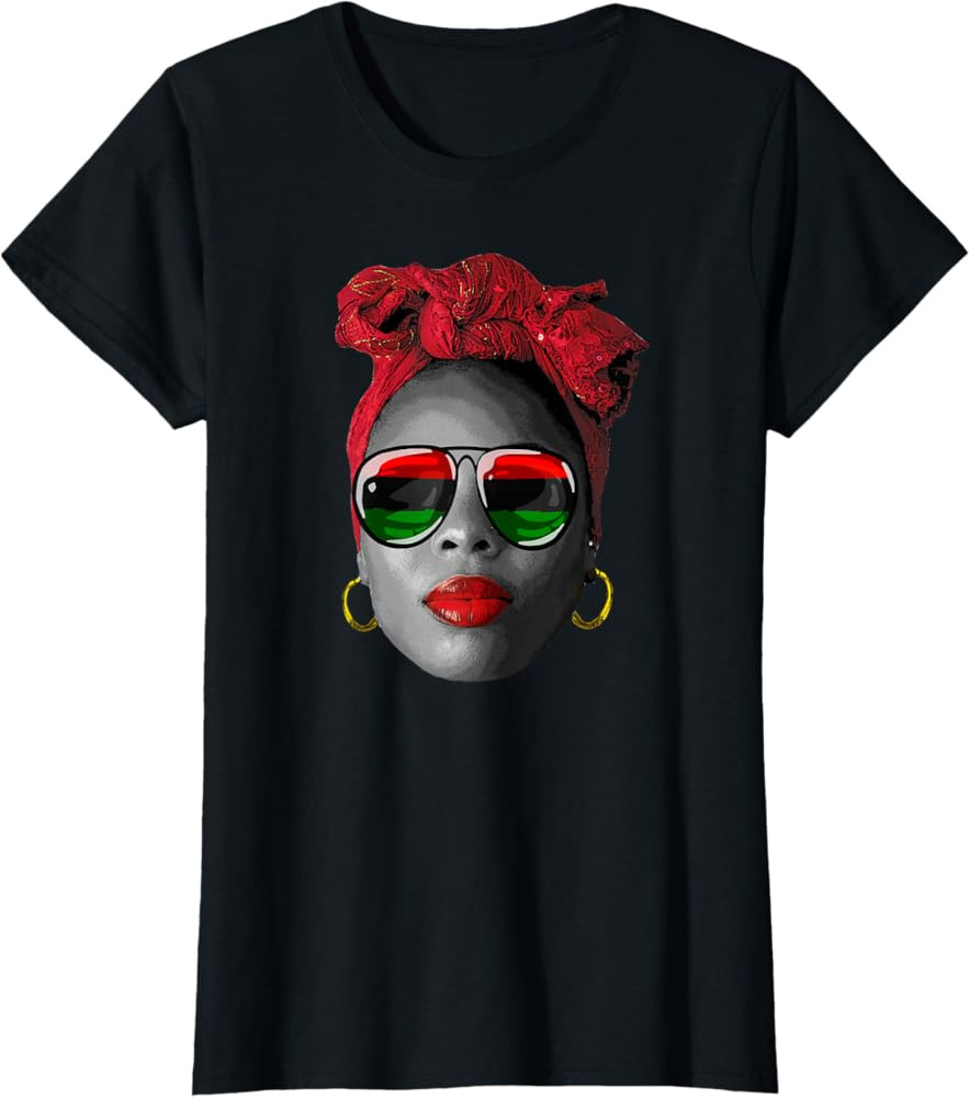 Juneteenth Women Black History Outfit Dope Proud Afro T-Shirt | Amazon (US)