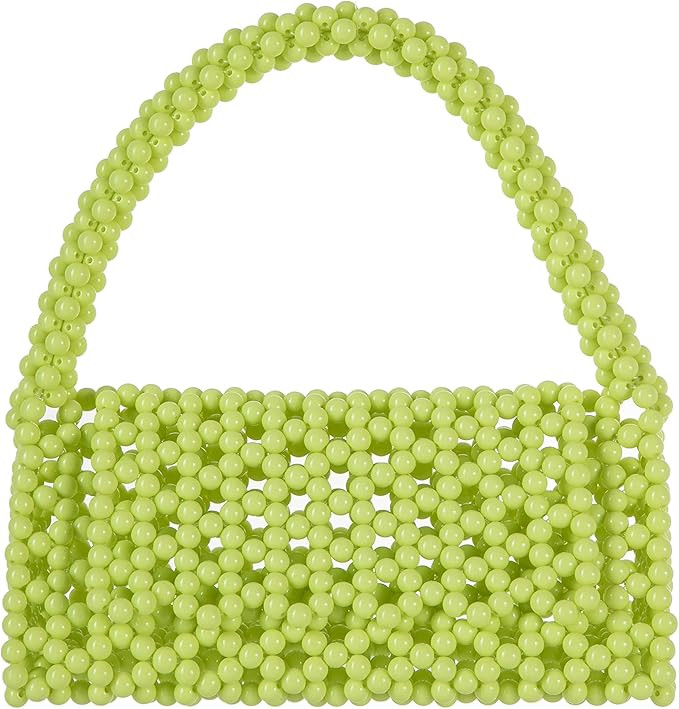 YUSHINY Candy Color Acrylic Beaded Hollow Handbag Evening Clutch Triangle Bags for Wedding Party | Amazon (US)