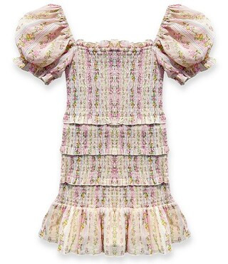 Big Girls 7-16 Laila Shabby Floral Printed Smocked Dress | Dillard's