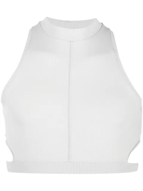 A BETTER MISTAKE Blade cut-out Cropped Tank Top - Farfetch | Farfetch Global