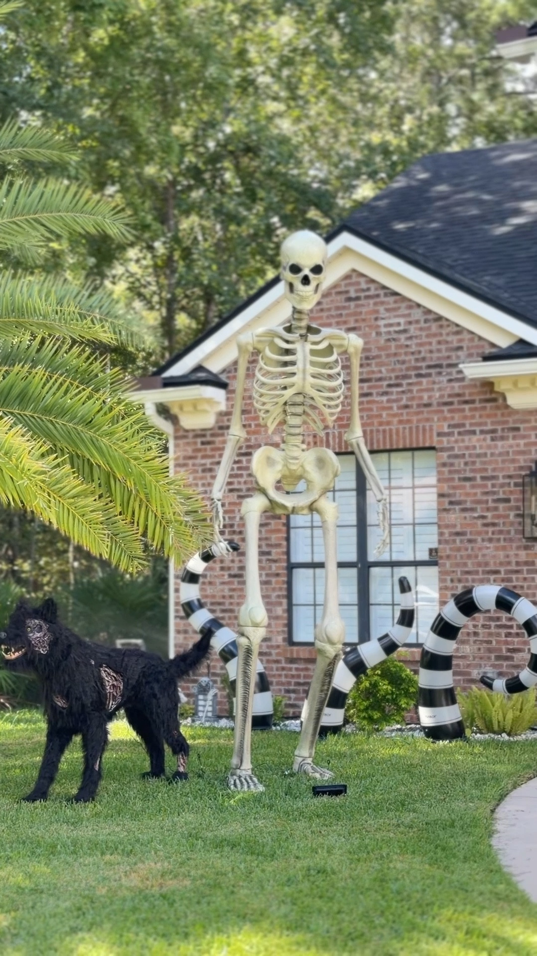 Halloween yard decor. Got these funboy lawn snakes this year & love so much. Added the wolf when he went 50% off. No longer avail. The pottery barn witches will always be my favorite 🫶🏼

#LTKHome #LTKHoliday #LTKHalloween