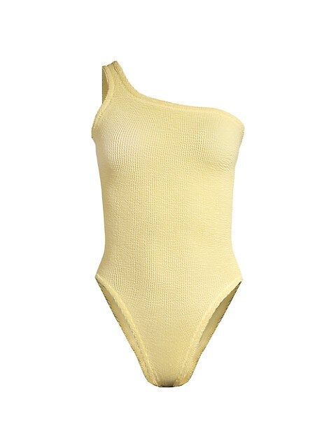 Hunza G Nancy One-Shoulder One-Piece Swimsuit | Saks Fifth Avenue