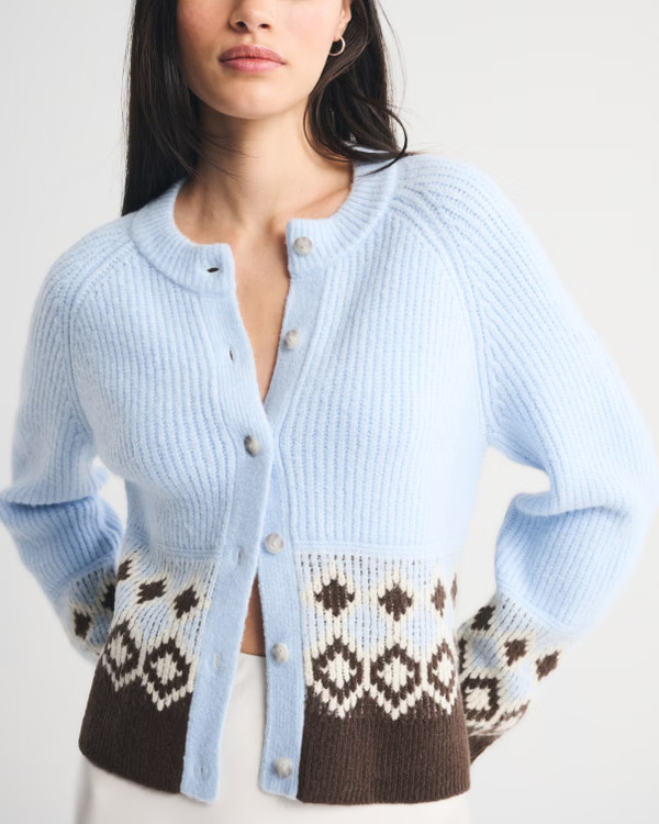 Fairisle Crew Cardigan | Abercrombie & Fitch (US)